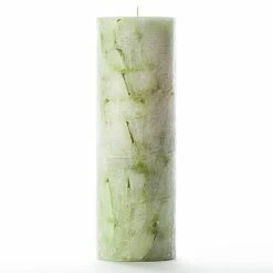 3x9 Green Chunky Pillar Candle