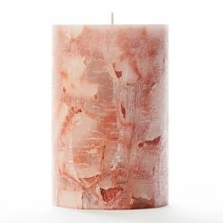 4x6 Orange Chunky Pillar Candle