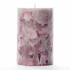 4x6 Purple Chunky Pillar Candle