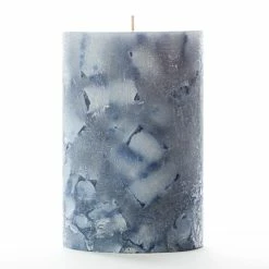 4x6 Blue Chunky Pillar Candle