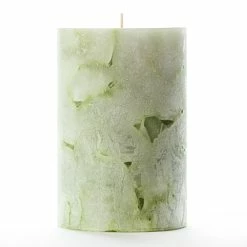 4x6 Green Chunky Pillar Candle