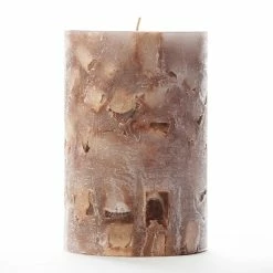 4x6 Brown Chunky Pillar Candle