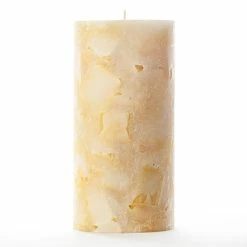 4x8 Yellow Chunky Pillar Candle