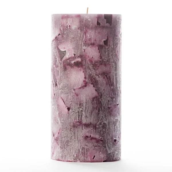 4x8 Purple Chunky Pillar Candle