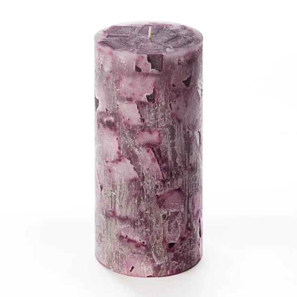 4x8 Purple Chunky Pillar Candle - Image 2