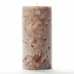 4x8 Brown Chunky Pillar Candle