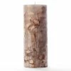 4x10 Brown Chunky Pillar Candle