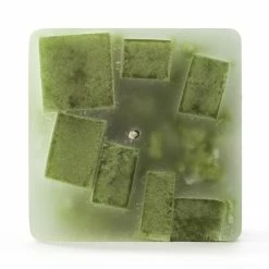3x3x4 Green Chunky Square Pillar Candle 7 3x3x4 Green Chunky Square Pillar Candle -Candle4Less store lg item 2468 04