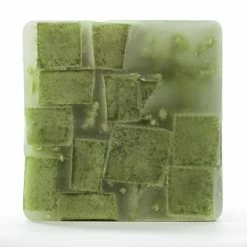 3x3x4 Green Chunky Square Pillar Candle 8 3x3x4 Green Chunky Square Pillar Candle -Candle4Less store lg item 2468 05
