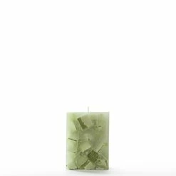 3x3x4 Green Chunky Square Pillar Candle 9 3x3x4 Green Chunky Square Pillar Candle -Candle4Less store lg item 2468 1