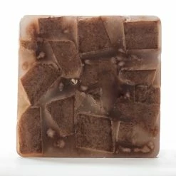 3x3x4 Brown Chunky Square Pillar Candle -Candle4Less store lg item 2469 05