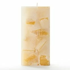 3x3x6 Yellow Chunky Square Pillar Candle
