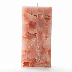 3x3x6 Orange Chunky Square Pillar Candle