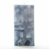 3x3x6 Blue Chunky Square Pillar Candle