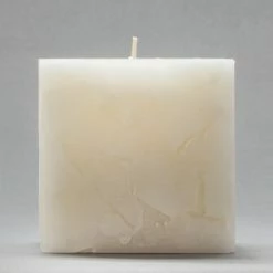 4x4x4 Ivory Chunky Square Pillar Candle