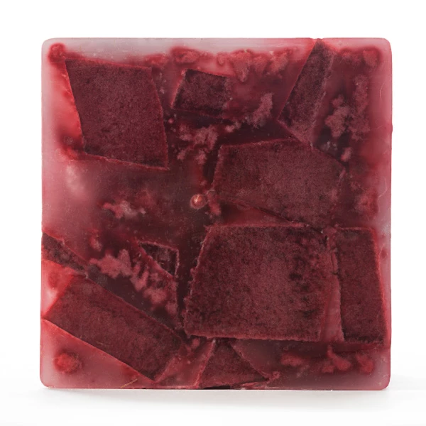 4x4x4 Red Chunky Square Pillar Candle - Image 4