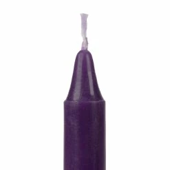 4 Inch Dark Purple Spell Chime Candles (20 Pack)