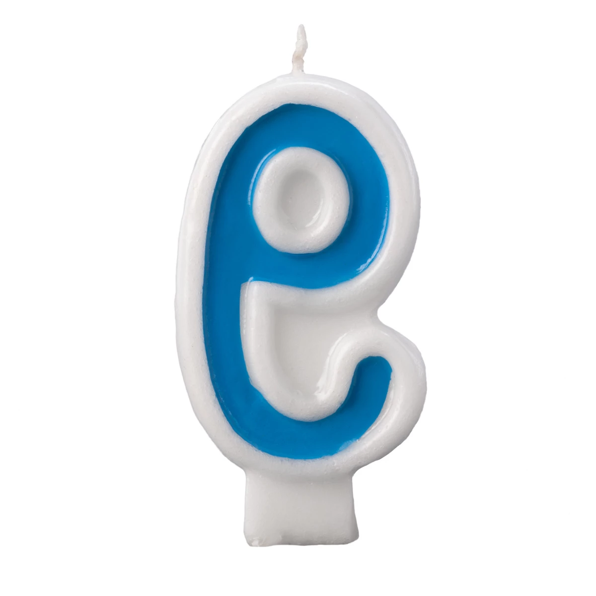 Birthday Candle - Number 9 - Blue Number Cake Toppers - Image 3