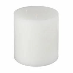 6x6 White 3 Wick Pillar Candle