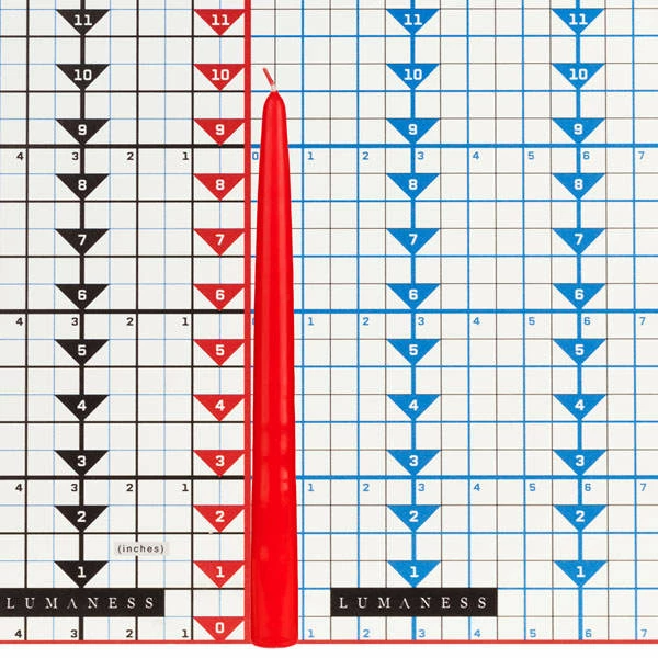 10″ Red Taper Candles - Image 3