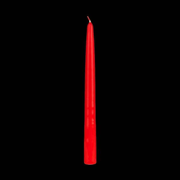 10″ Red Taper Candles - Image 4