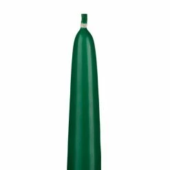 10″ Hunter Green Taper Candles