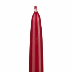 10″ Burgundy Taper Candles
