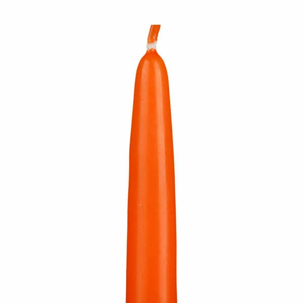 10″ Orange Taper Candles