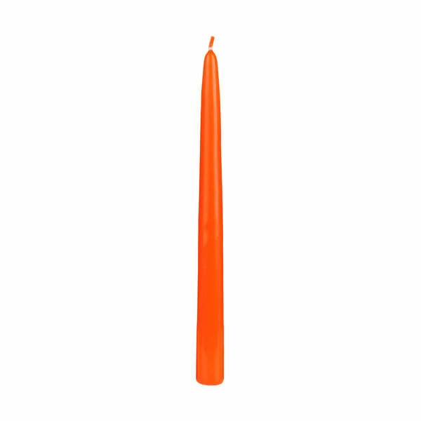 10″ Orange Taper Candles - Image 5