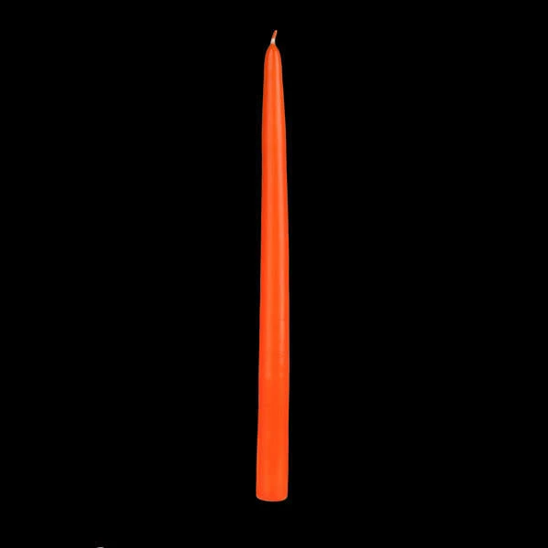 12″ Orange Taper Candles - Image 4