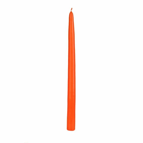 12″ Orange Taper Candles - Image 5