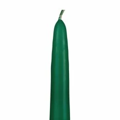 15″ Green Taper Candles