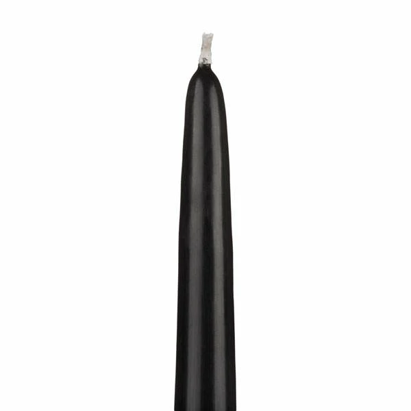 15″ Black Taper Candles