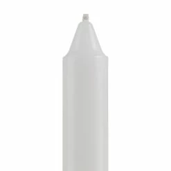 8 Inch White Formal Taper Candle