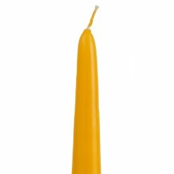 12 Inch Autumn Yellow Taper Candle