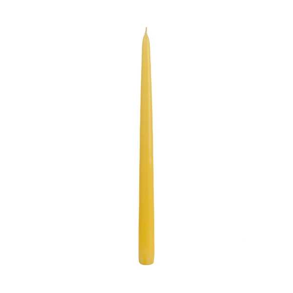 12 Inch Yellow Taper Candle - Image 4