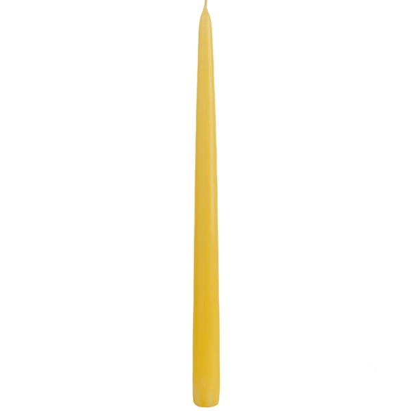 12 Inch Yellow Taper Candle - Image 5