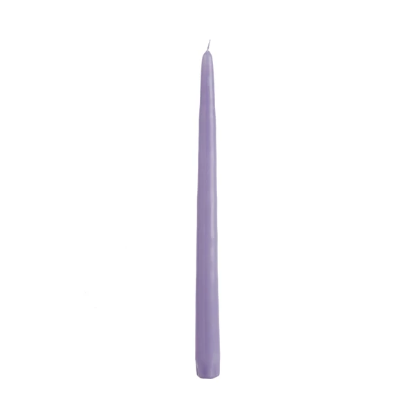 12 Inch Pale Lavender Taper Candle - Image 4