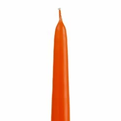 12 Inch Orange Taper Candle