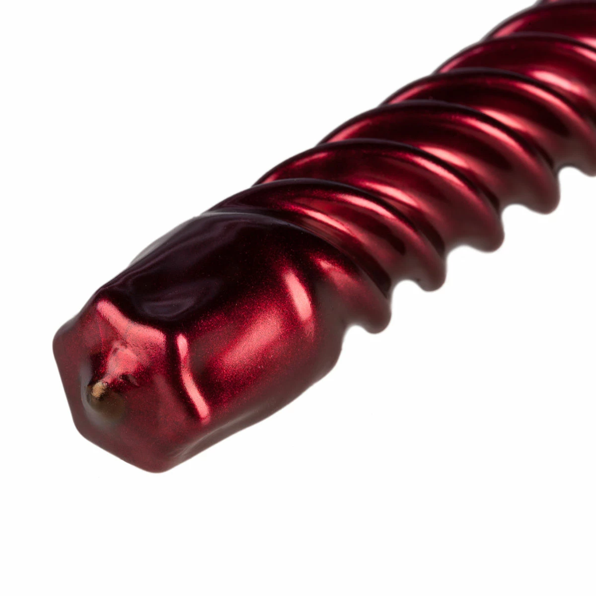12 Inch Metallic Pomegranate Twist Swirl Taper Candle - Image 2