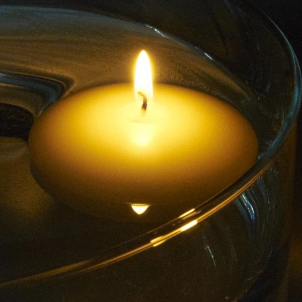 3 Inch Floating Candle - Ivory - Image 6