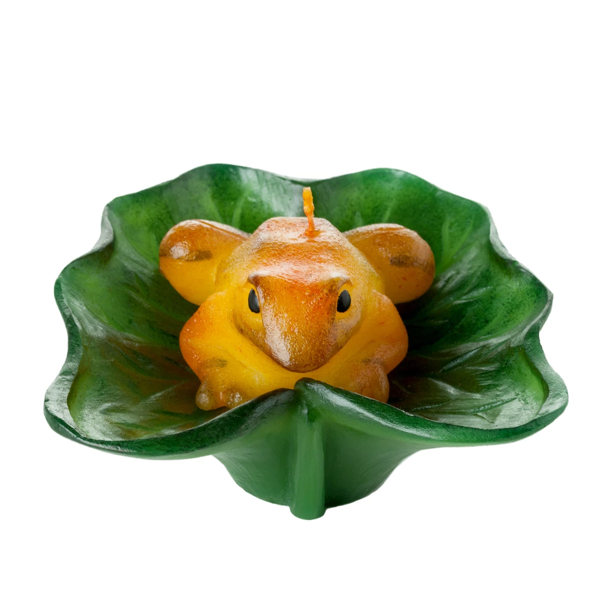 Floating Peeper Frog With Lily Pad Candle- Flower