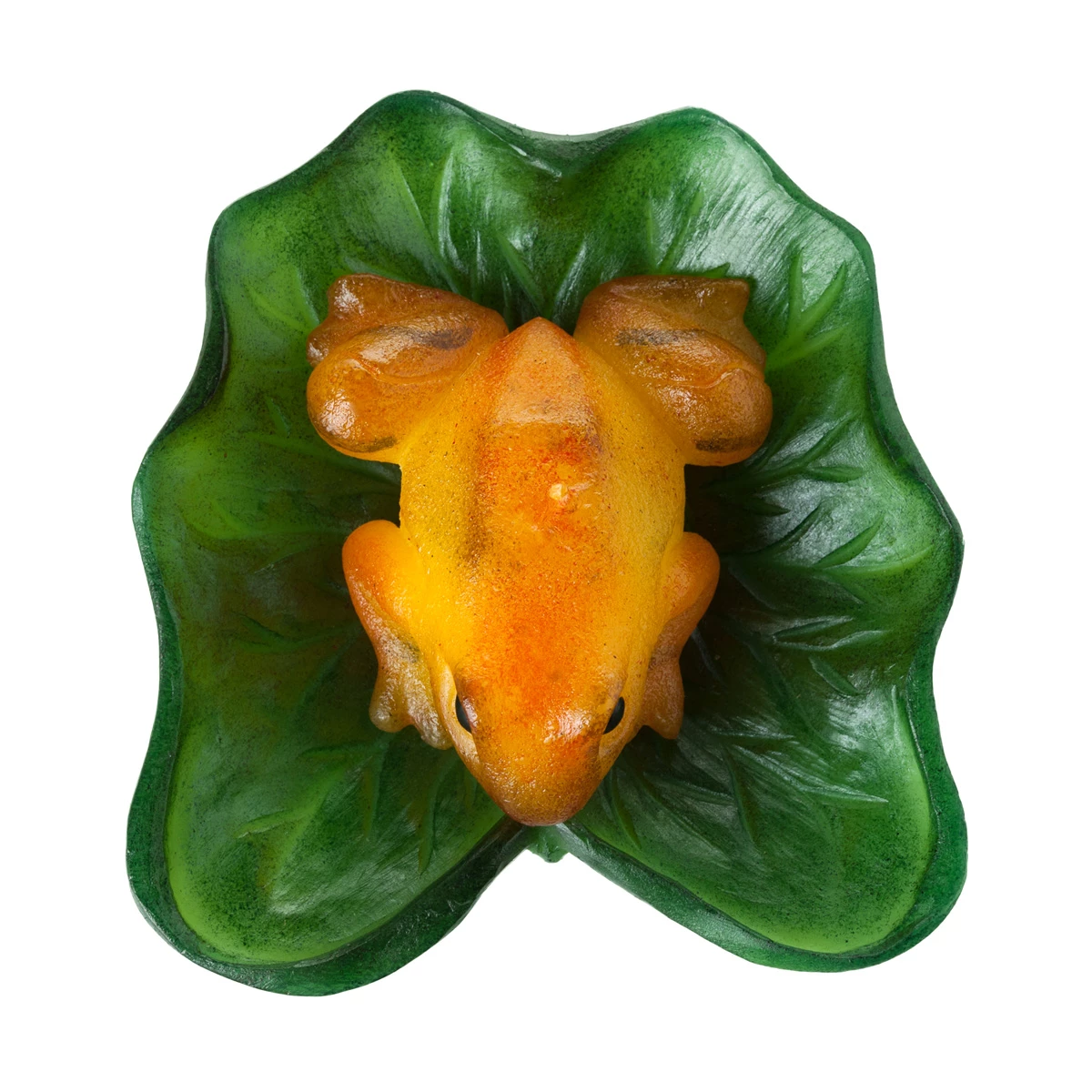 Floating Peeper Frog With Lily Pad Candle- Flower - Image 2