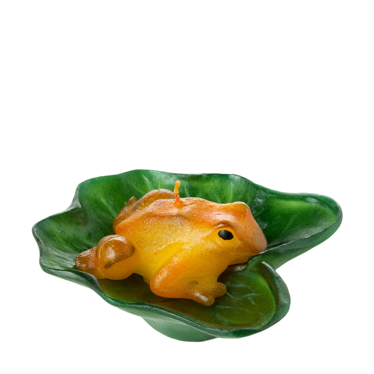 Floating Peeper Frog With Lily Pad Candle- Flower - Image 8
