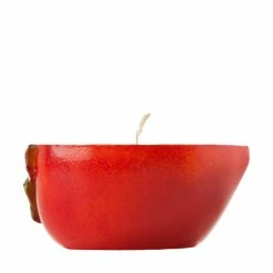 Floating Persimmon Candle - Sliced Half -Candle4Less store lg item 8355 04