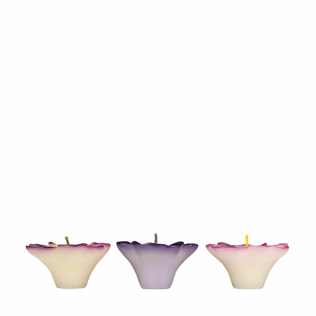 Floating Johnny Jump Up Flowers Candles (3 Pc Pack) - Image 2