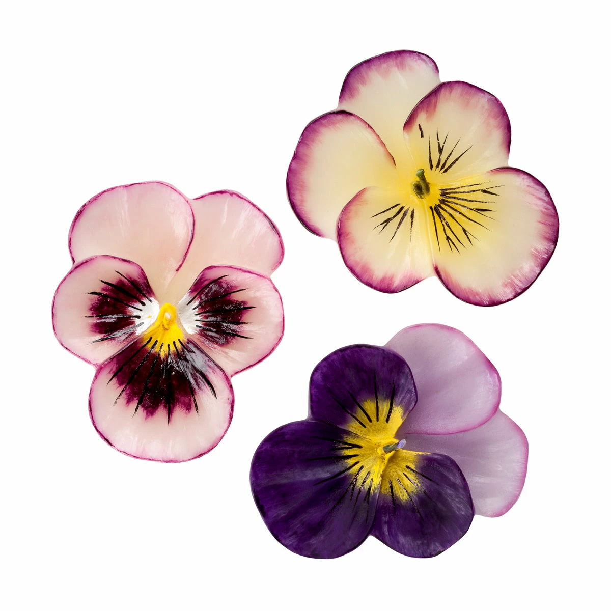 Floating Johnny Jump Up Flowers Candles (3 Pc Pack) - Image 9