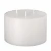 5x4 White 3 Wick Pillar Candle