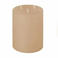 5x6 Shell Off White 3 Wick Pillar Candle