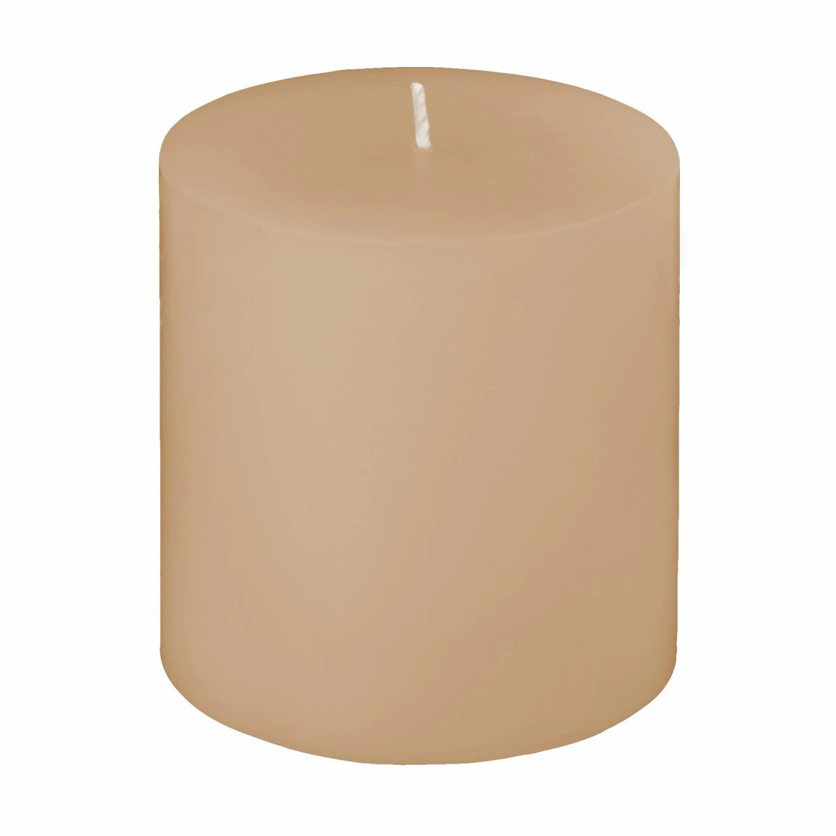 4x4 Shell Off White Pillar Candle - Image 2